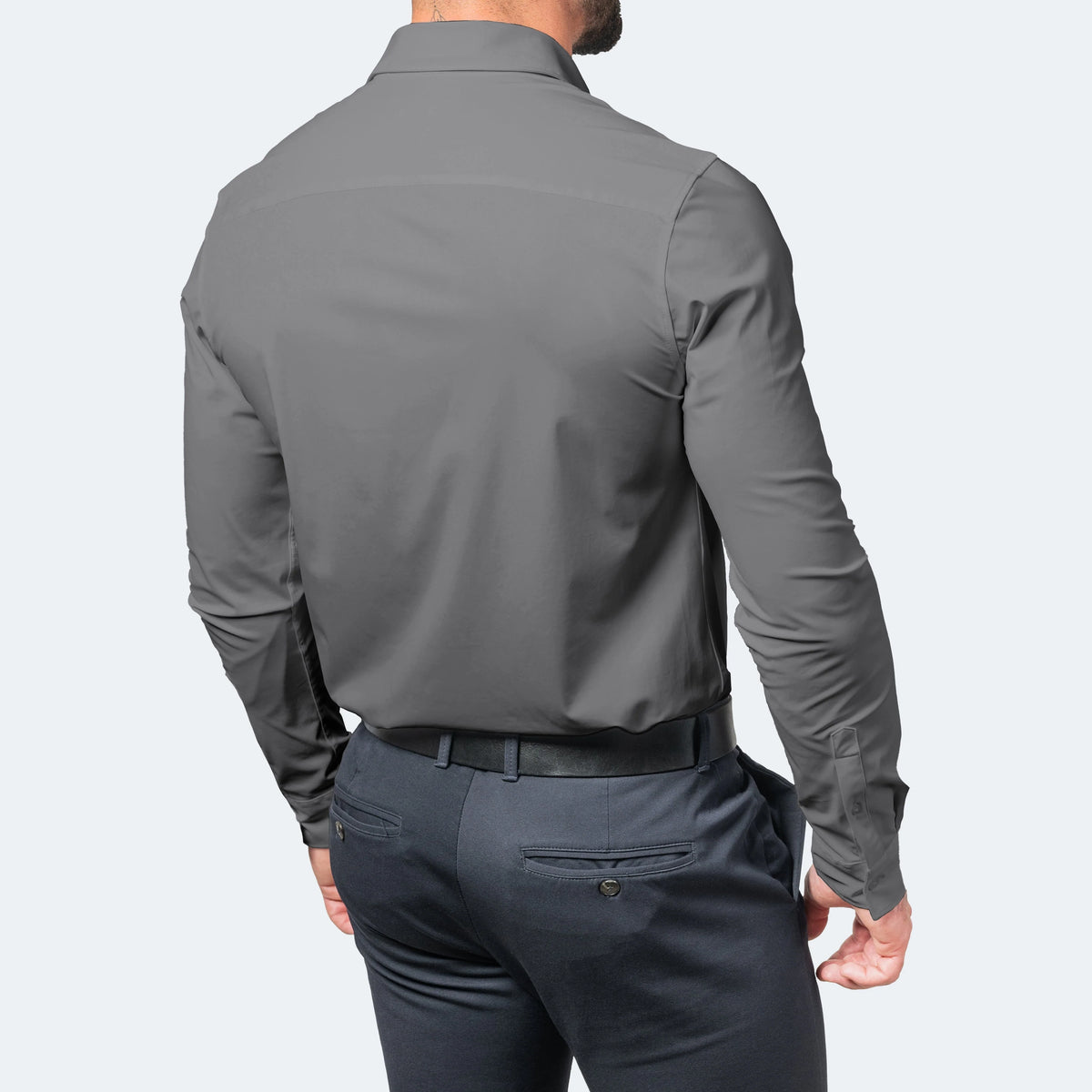Men's Dress Shirts | Wrinkle-Free Slim Fit Stretch Comfort Shirt 5