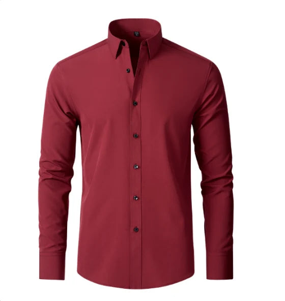 Men's Dress Shirts | Wrinkle-Free Slim Fit Stretch Comfort Shirt 7