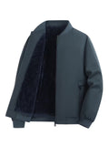 Men's Fleece Jacket | Warm Bomber Coat with Zip-Up Design 0