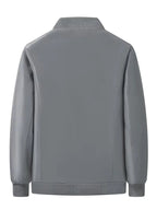 Men's Fleece Jacket | Warm Bomber Coat with Zip-Up Design 4