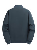 Men's Fleece Jacket | Warm Bomber Coat with Zip-Up Design 5