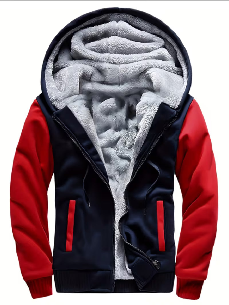 Men's Fleece Jacket | Warm Hooded Winter Coat for Casual Wear 2