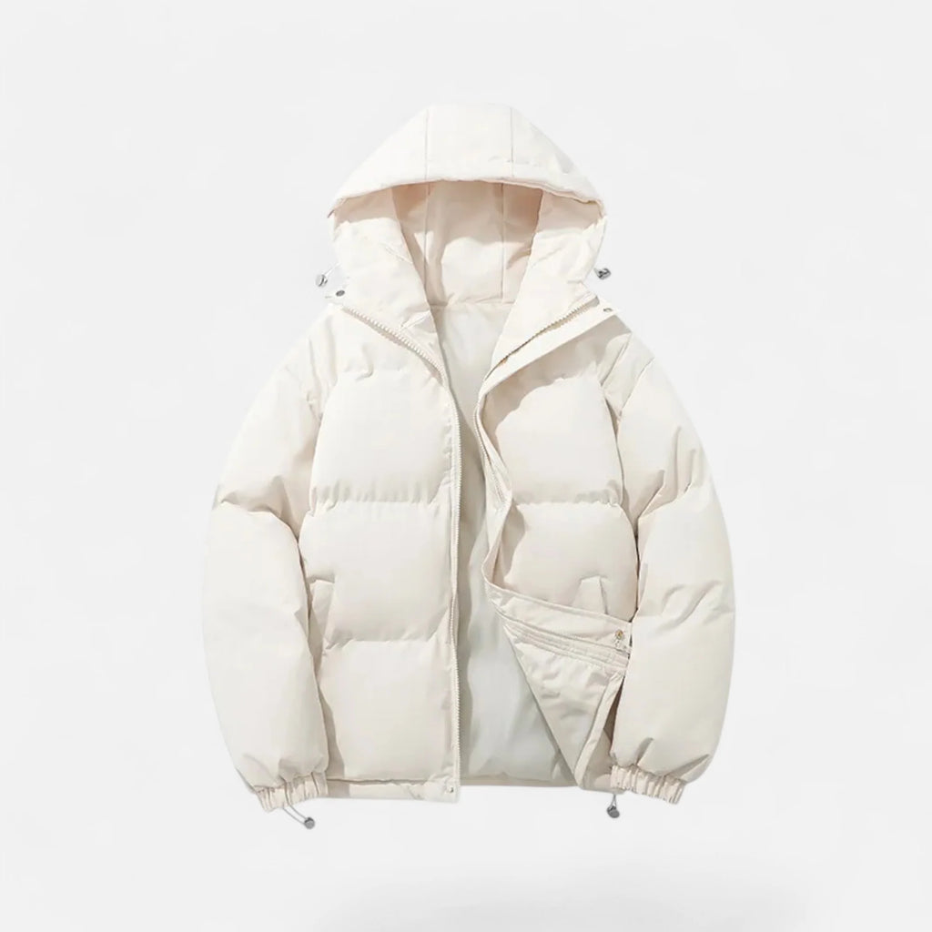 Men's Hooded Padded Jacket | Lightweight Zip-Front Outerwear 0