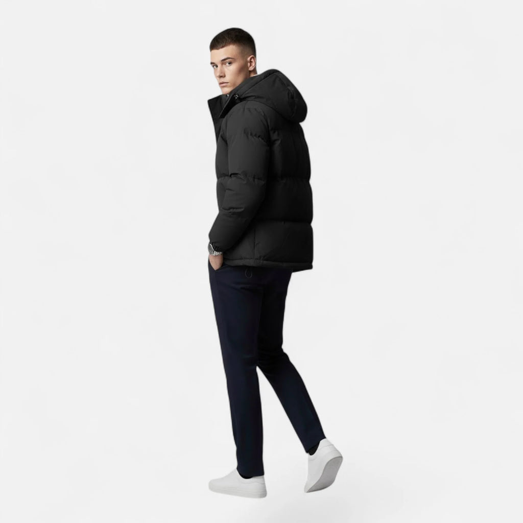 Men's Hooded Padded Jacket | Lightweight Zip-Front Outerwear 5