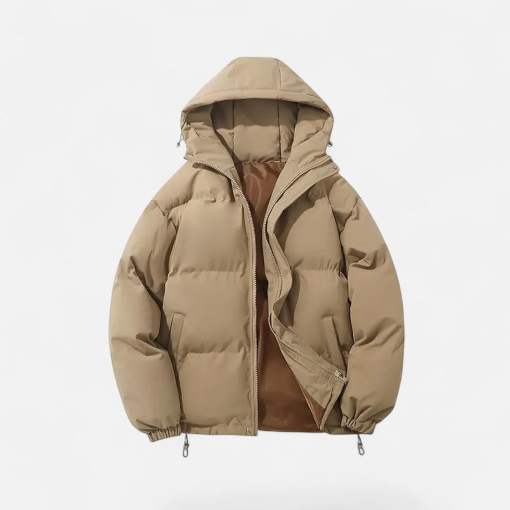 Men's Hooded Padded Jacket | Lightweight Zip-Front Outerwear 9