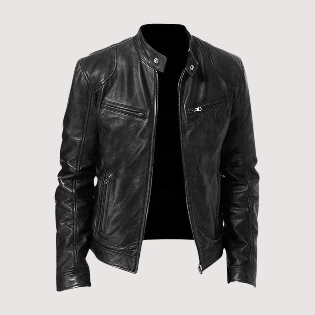 Men's Leather Jacket | Classic Structured Fit for Everyday Wear 0