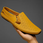 Men's Leather Sandals | Breathable Adjustable Strap Footwear 8