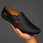 Men's Leather Sandals | Breathable Adjustable Strap Footwear 9