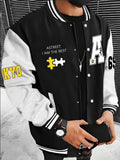 Men's Lightweight Colour Block Jacket | Casual Zip-Up Baseball Collar 0