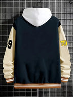 Men's Lightweight Colour Block Jacket | Casual Zip-Up Baseball Collar 8