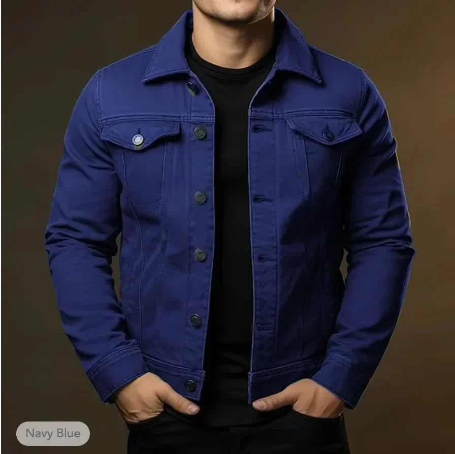 Men's Lightweight Denim Jacket | Casual Everyday Layering Coat 3