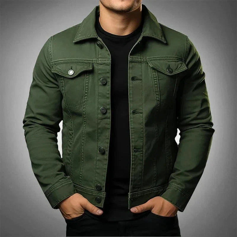 Men's Lightweight Denim Jacket | Casual Everyday Layering Coat 4