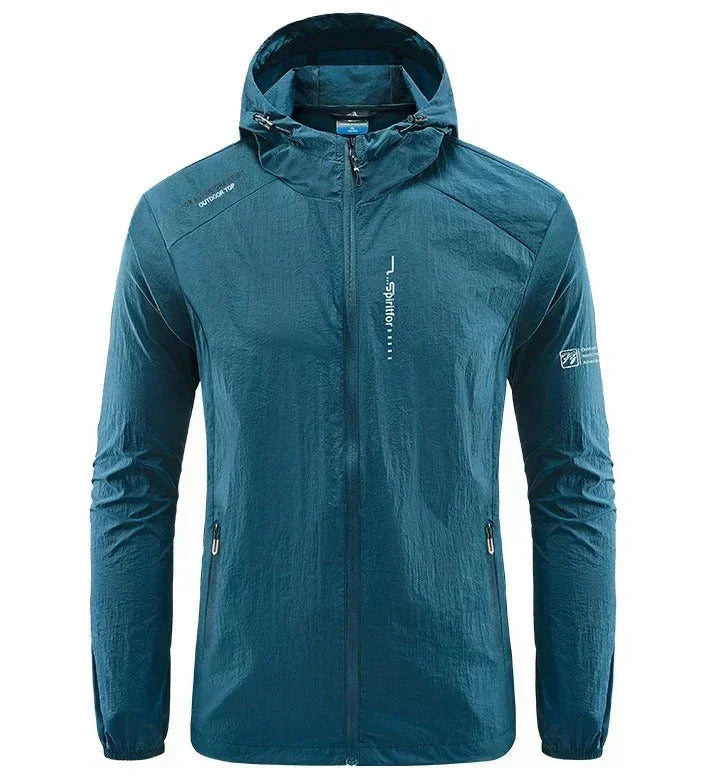 Men's Lightweight Hooded Jacket | Windproof Summer Coat 0