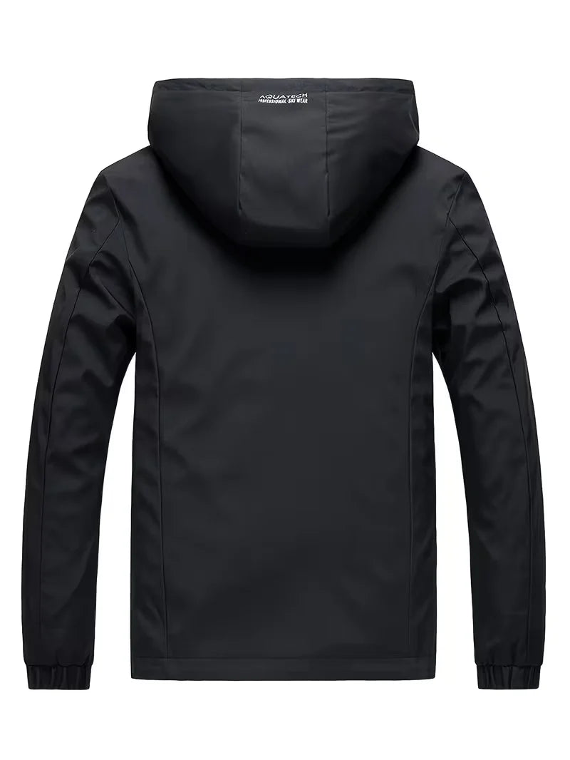 Men's Lightweight Hooded Windbreaker | Casual Zip-Up Jacket 7
