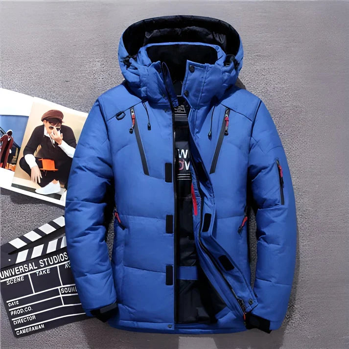 Men's Lightweight Insulated Puffer Jacket | Warm Hooded Winter Coat 2