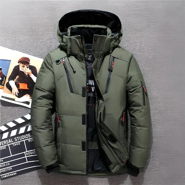 Men's Lightweight Insulated Puffer Jacket | Warm Hooded Winter Coat 3