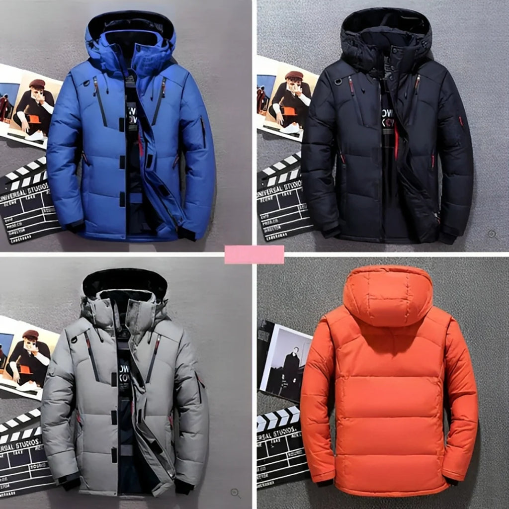 Men's Lightweight Insulated Puffer Jacket | Warm Hooded Winter Coat 5