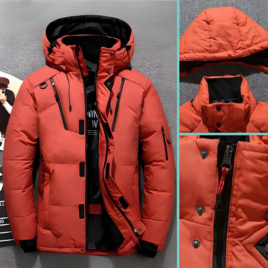 Men's Lightweight Insulated Puffer Jacket | Warm Hooded Winter Coat 6