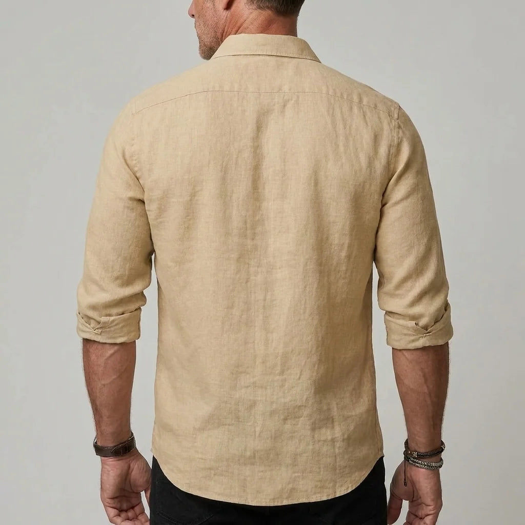 Men's Lightweight Linen Shirt | Breathable Casual Summer Top 2