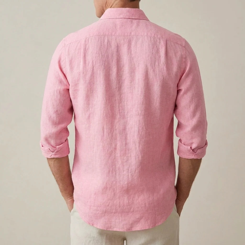 Men's Lightweight Linen Shirt | Breathable Casual Summer Top 7