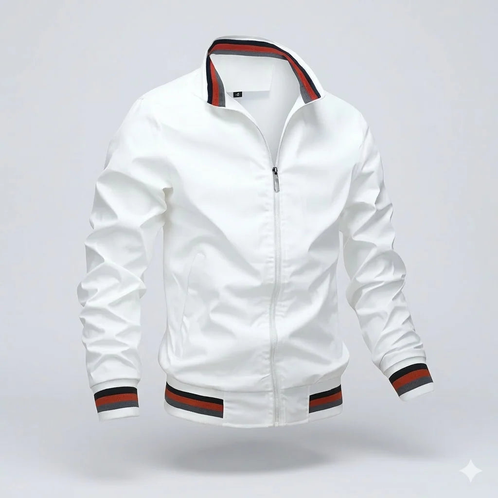 Men's Lightweight Summer Jacket | Breathable Zip-Front Coat 0