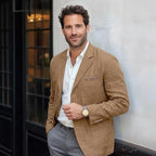 Men's Linen Blazer Jacket | Lightweight Relaxed Fit Sport Coat 1