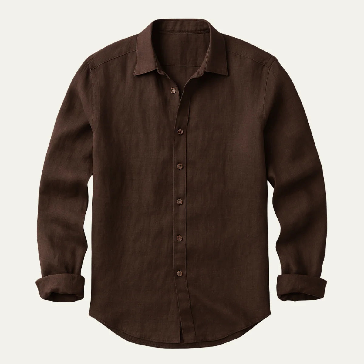 Men's Linen Shirt | Lightweight Long-Sleeve Casual Fit for Summer 3