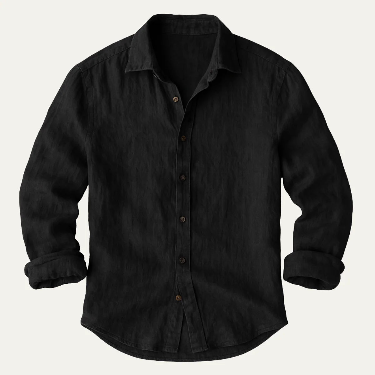 Men's Linen Shirt | Lightweight Long-Sleeve Casual Fit for Summer 5