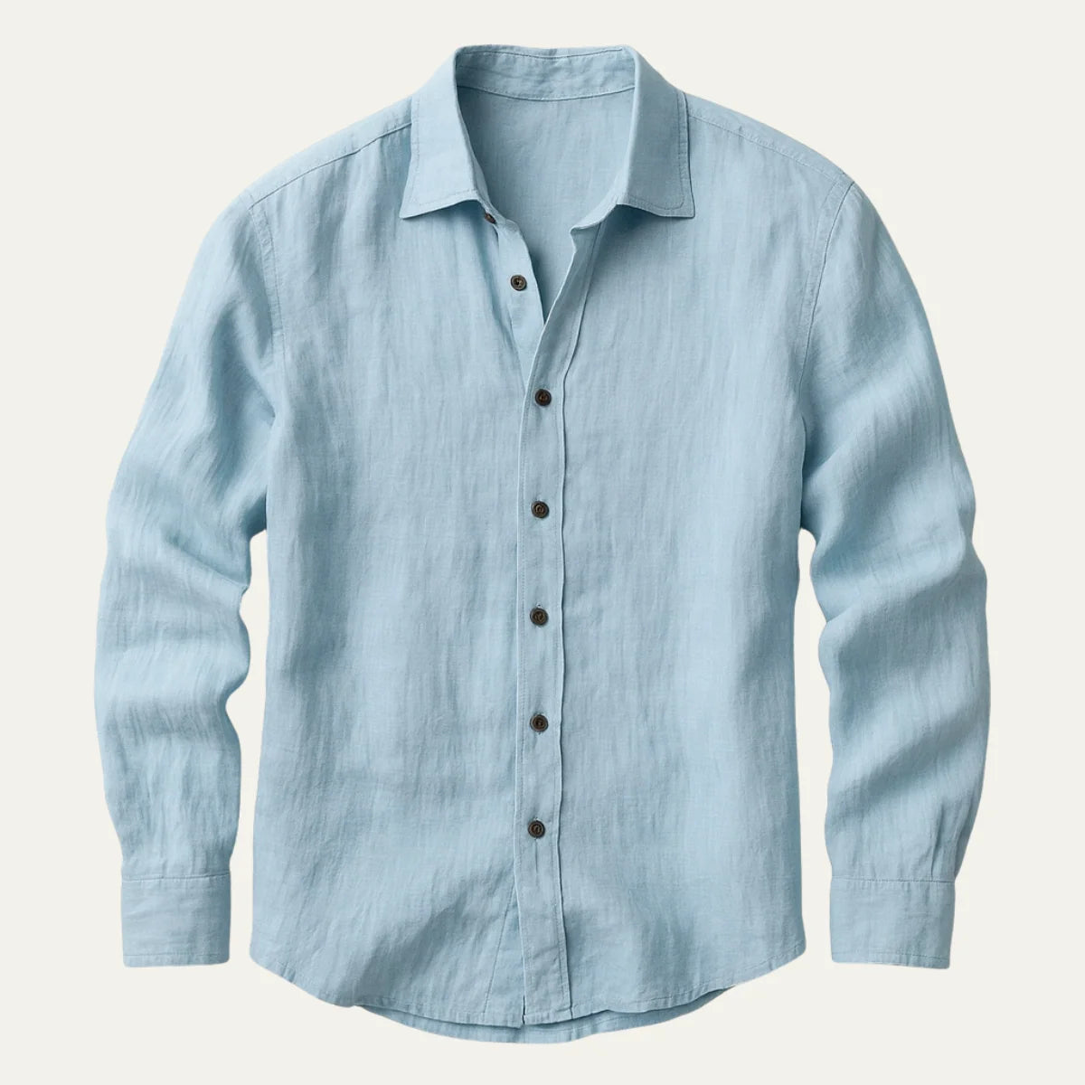 Men's Linen Shirt | Lightweight Long-Sleeve Casual Fit for Summer 8