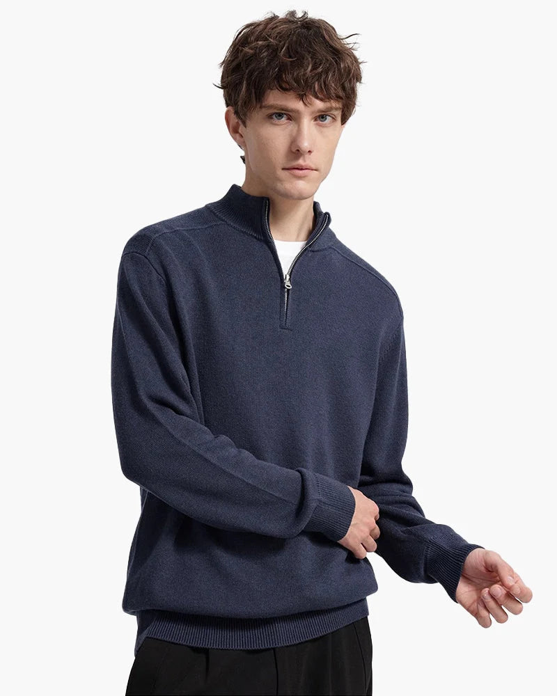 Men's Merino Wool Half Zip Sweater | Lightweight Layering Essential 7