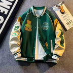 Men's Patchwork Jacket | Lightweight Embroidered Button-Up Coat 0