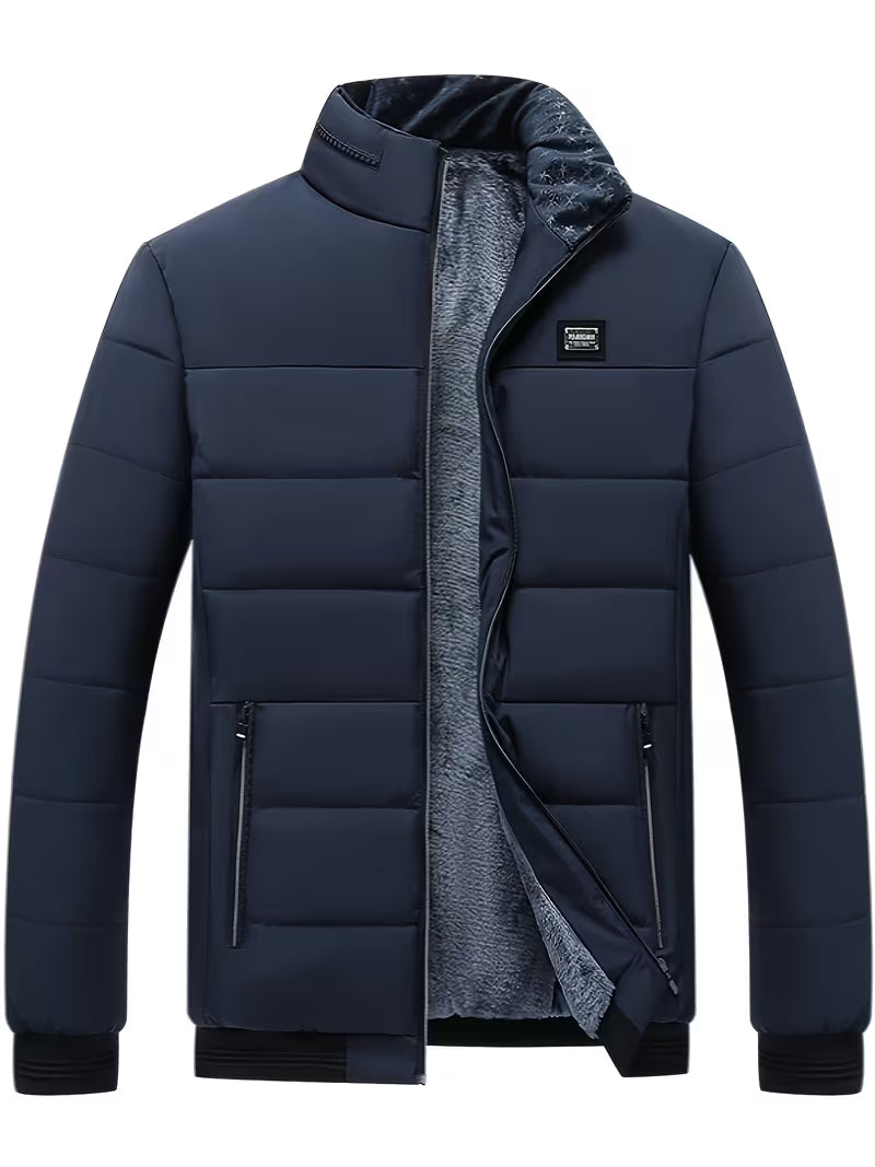 Men's Puffer Jacket | Warm Fleece-Lined Winter Coat for Men 1