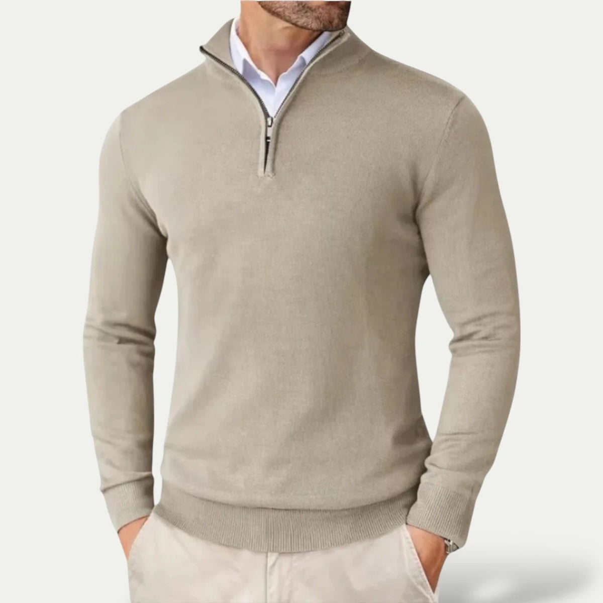Men's Quarter Zip Pullover | Lightweight Half Zip Sweatshirt 3
