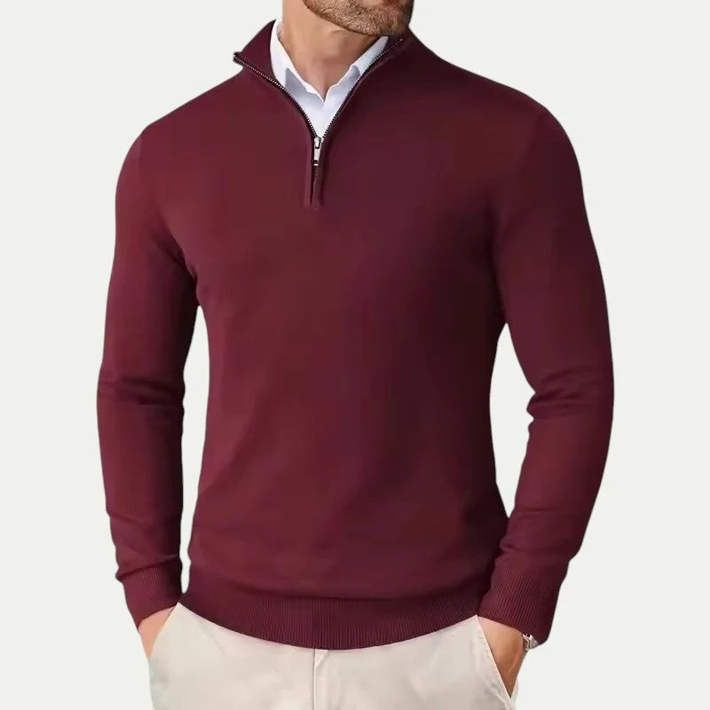 Men's Quarter Zip Pullover | Lightweight Half Zip Sweatshirt 7