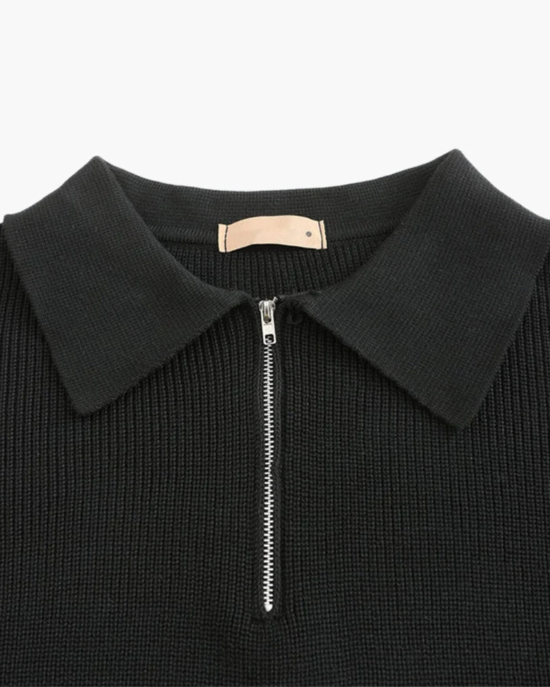Men's Quarter Zip Sweater | Lightweight Cotton Half Zip Pullover 6