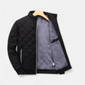 Men's Quilted Fleece-Lined Winter Jacket | Relaxed Fit Warm Coat 0