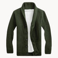 Men's Shawl Collar Cardigan | Lightweight Fleece Sweater for Layering 0