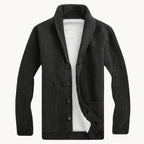 Men's Shawl Collar Cardigan | Lightweight Fleece Sweater for Layering 3