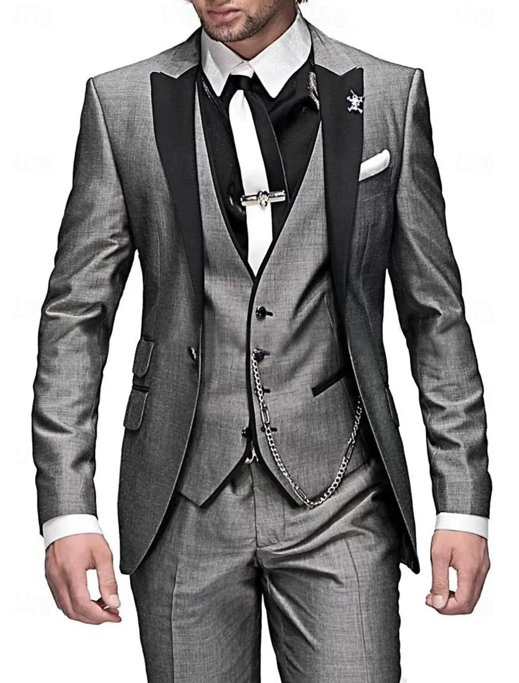 Men's Slim Fit Three-Piece Suit | Perfect Wedding & Groomsmen Attire 2