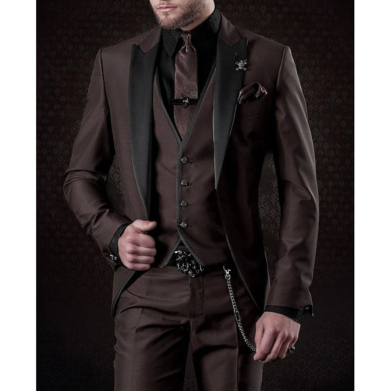 Men's Slim Fit Three-Piece Suit | Perfect Wedding & Groomsmen Attire 6