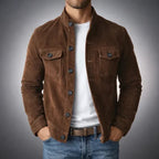 Men's Suede Jacket | Lightweight Military-Inspired Coat 2