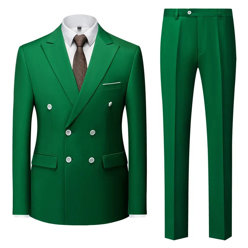 Men's Suit | Double-Breasted Wedding Suit for Groomsmen & Formal Events 1