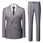 Men's Suit | Double-Breasted Wedding Suit for Groomsmen & Formal Events 5