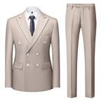 Men's Suit | Double-Breasted Wedding Suit for Groomsmen & Formal Events 6