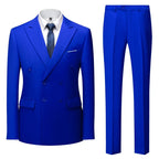 Men's Suit | Double-Breasted Wedding Suit for Groomsmen & Formal Events 8