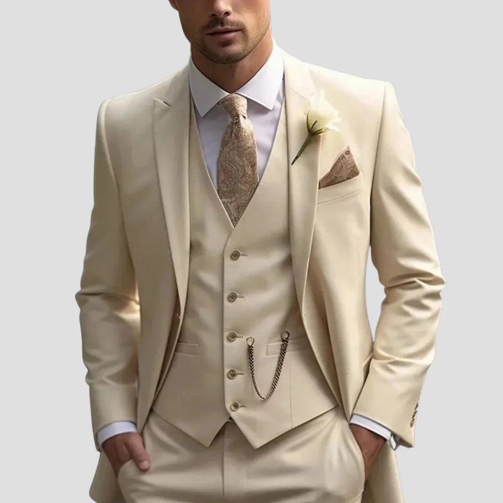 Men's Suit | Slim Fit Three-Piece Formal Suit Set for Weddings & Events 2