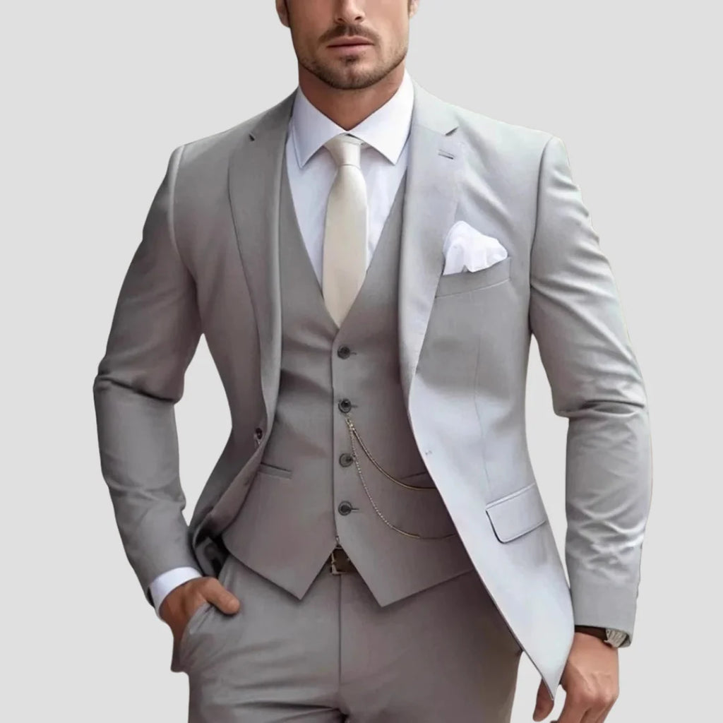 Men's Suit | Slim Fit Three-Piece Formal Suit Set for Weddings & Events 3