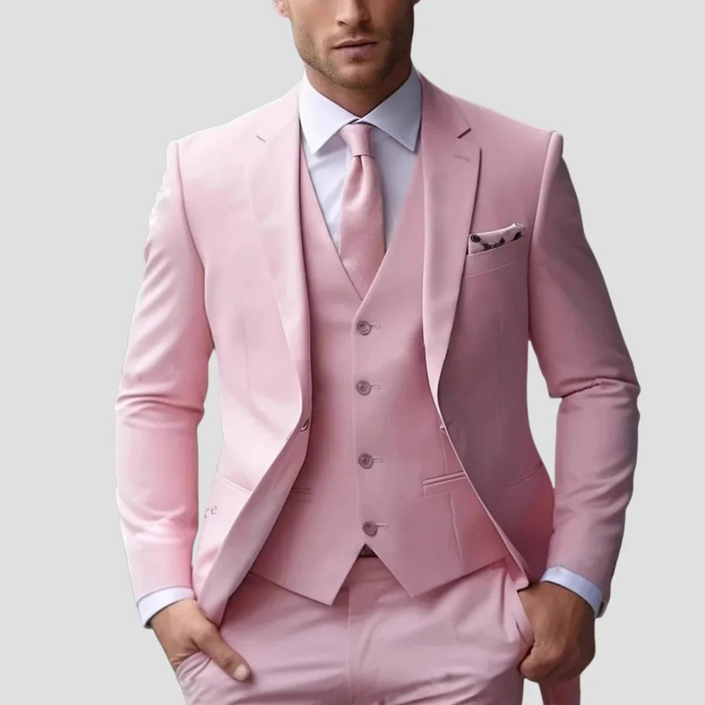 Men's Suit | Slim Fit Three-Piece Formal Suit Set for Weddings & Events 4