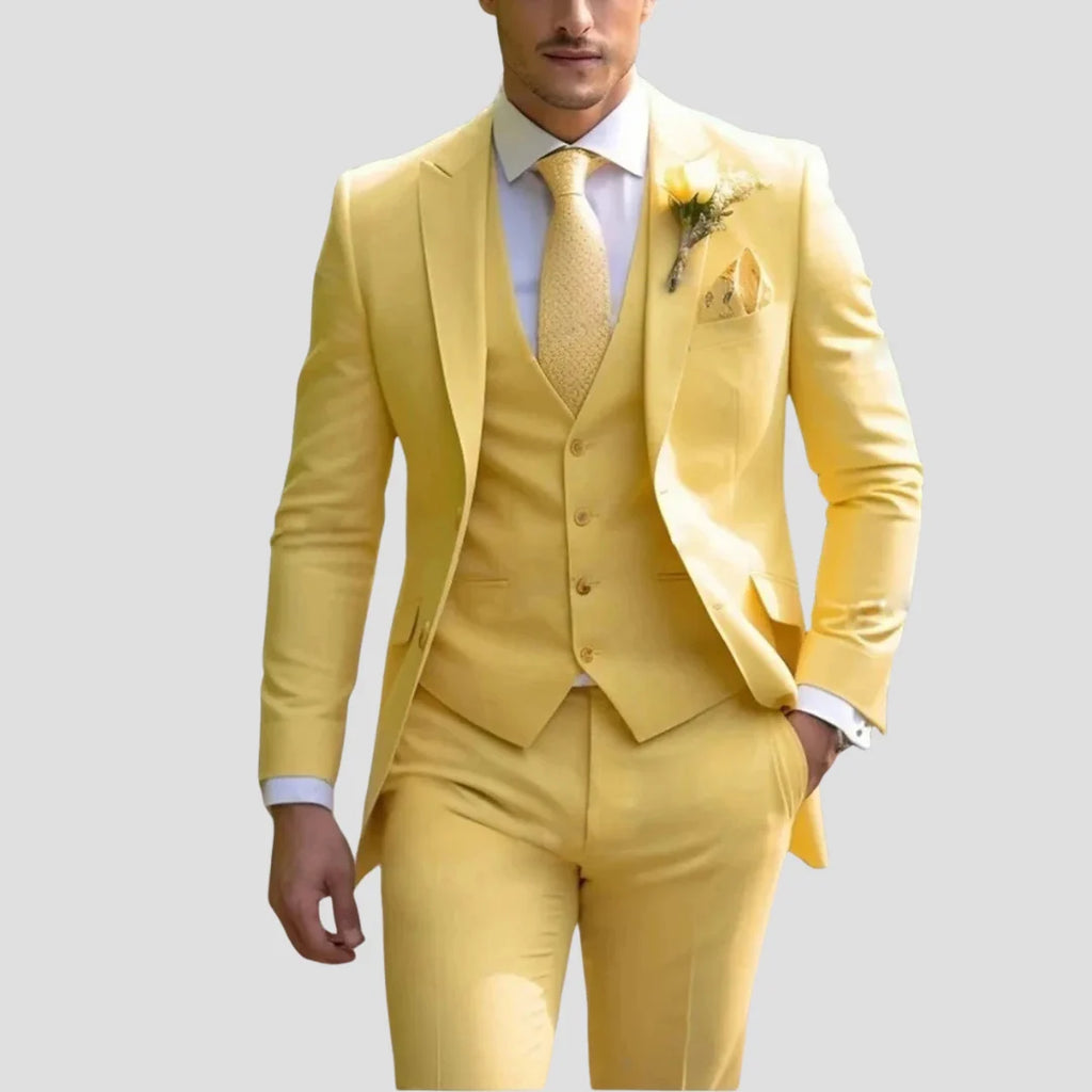 Men's Suit | Slim Fit Three-Piece Formal Suit Set for Weddings & Events 5