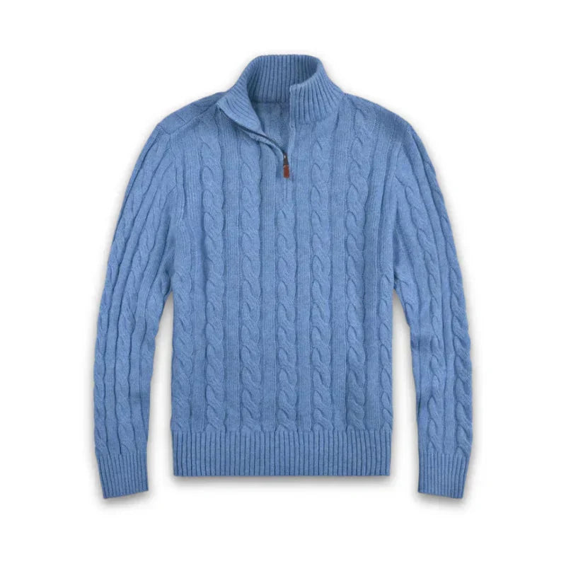 Men's Sweater | Comfortable Knit Cardigan Zip-Up for Everyday Wear 0